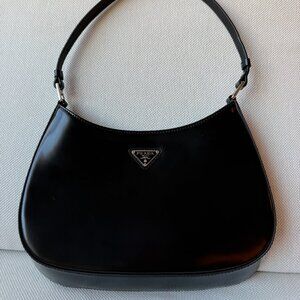 Prada Cleo-Style Shoulder Bag – Never Worn | Black Leather Shoulder Bag
